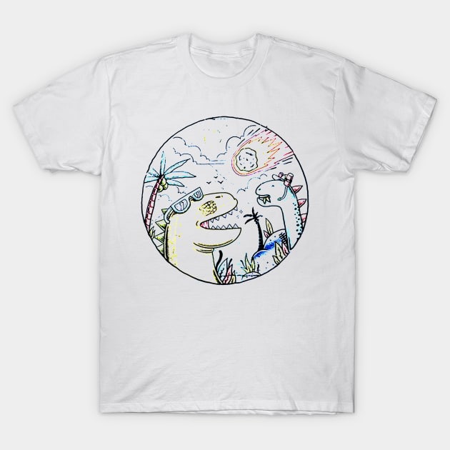 Meteor Shower T-Shirt by skgraphicart89